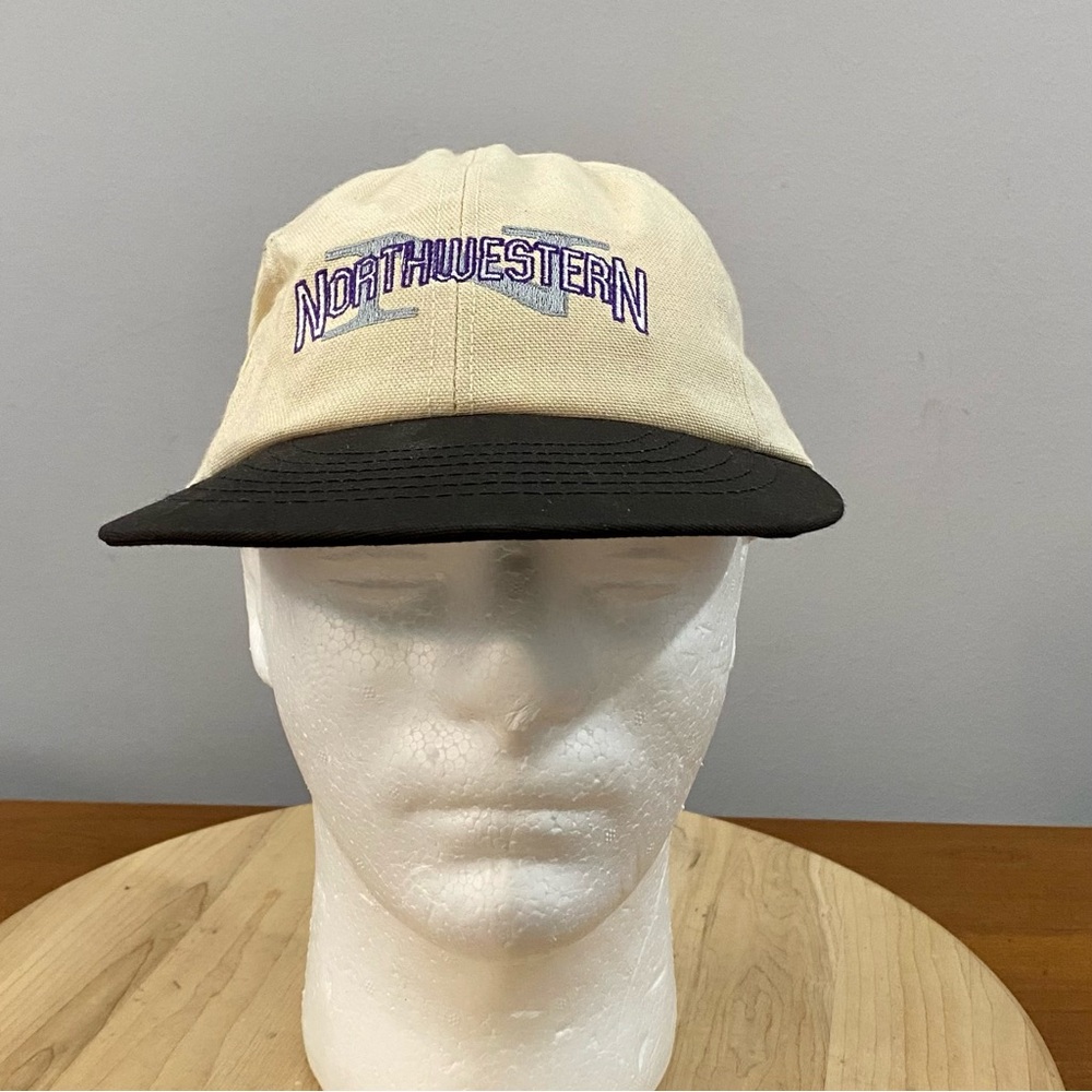 Go America Vintage Northwestern Wildcats SnapBack Hat College Adjustable 90s Y2K